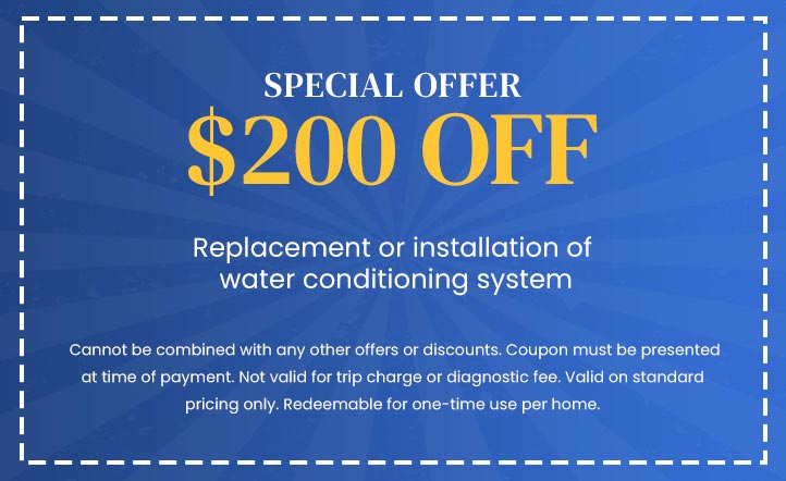 Discount on Water Conditioning System Installation