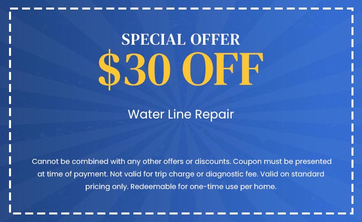 Discount on Water Line Repair